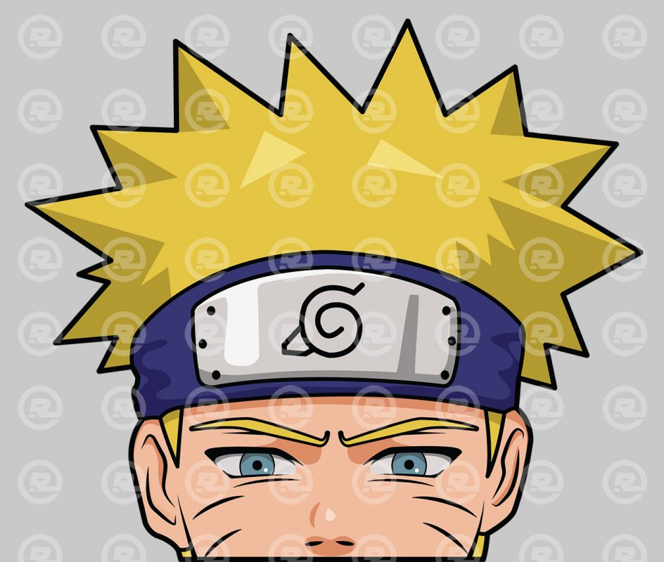 Naruto Uzumaki Naruto Peeker Sticker Refined Car Club